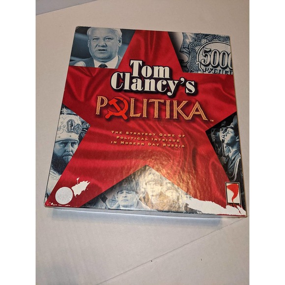 Vtg 1997 Red Storm Entertainment Tom Clancy's Politika Game Political Intrigue - Picture 1 of 5
